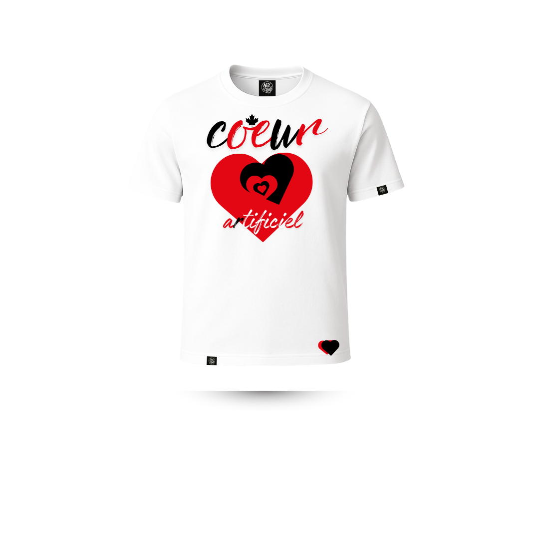 T-shirt “Cœur Artificiel” – Collection Emotion Visuelle